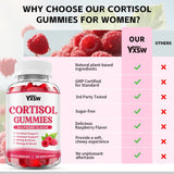 Gommes cortisol framboise YXSW, bouchées faciles à mâcher pour le sommeil et le focus.