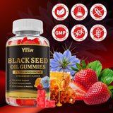 YXSW Gommes ingrédients curcuma et nigelle – soutien potentiel des articulations.