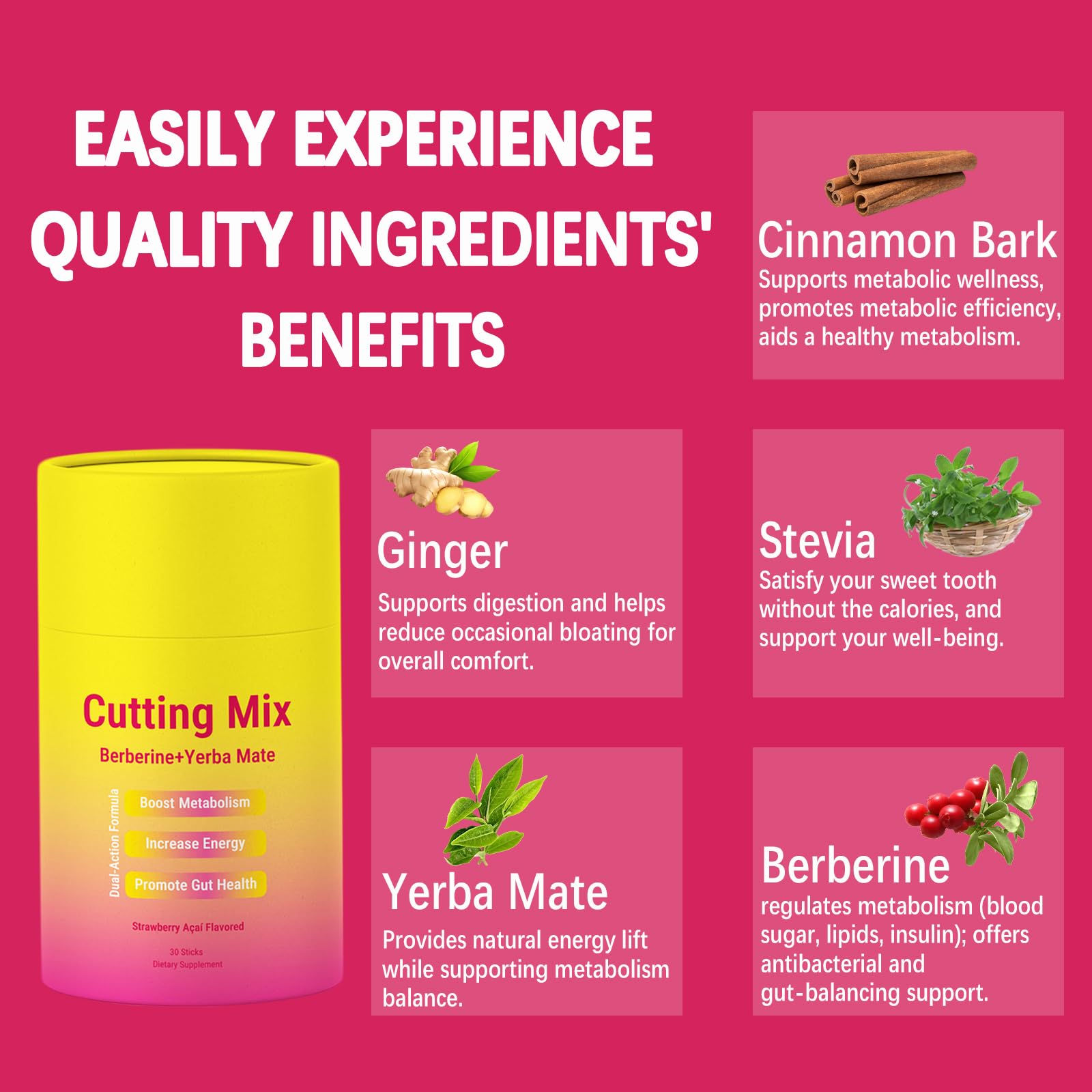 YYLLYY Cutting Drink Mix emballage, format pratique et transportable