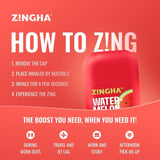 Inhalateur Z!NGHA – parfum menthe et eucalyptus pour respiration claire et éveil.