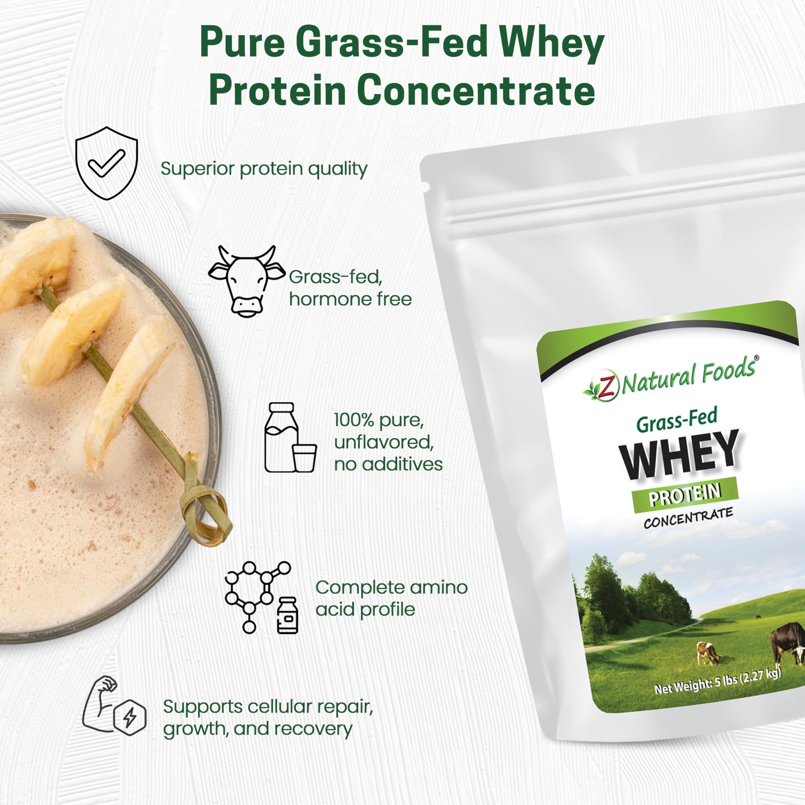 Sans arômes – whey Z Natural Foods, recettes polyvalentes