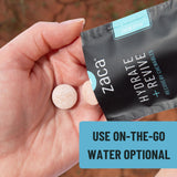 Utilisation en voyage avec Zaca Recovery pour rester hydraté
