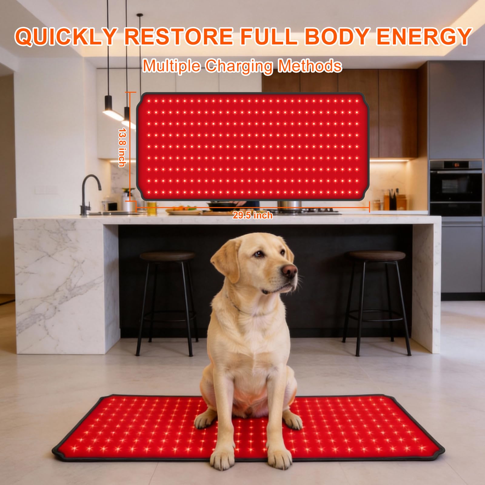 ZAEXAE tapis therapie lumiere rouge-pattes: utilisation pratique lors des soins