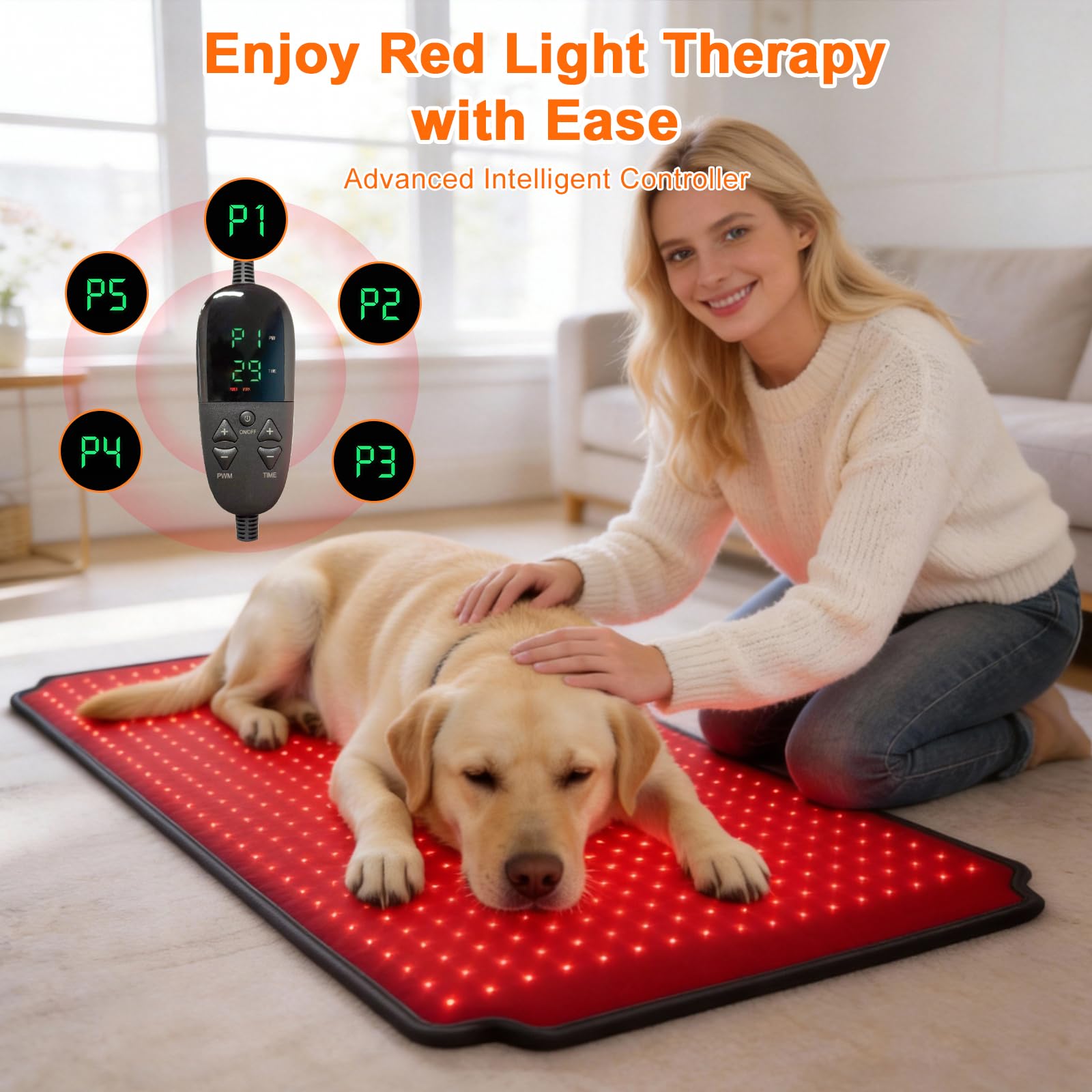ZAEXAE thérapie lumière rouge épaules chien, soutien léger après exercice.
