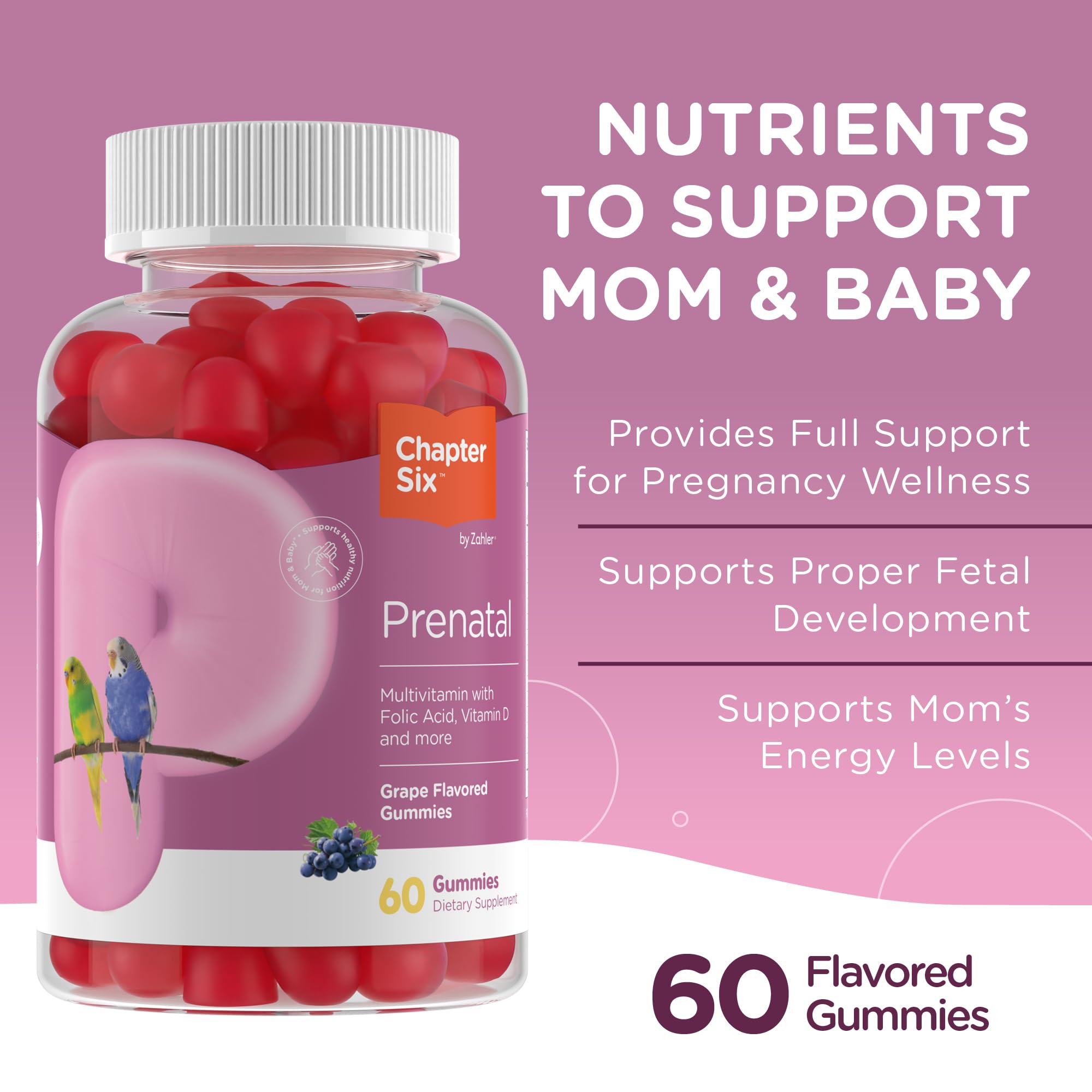Formule Zahler Prenatal avec acide folique et vitamines clés pour la grossesse.
