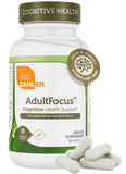 Zahler AdultFocus: bouteille et étiquette, soutien potentiel à la concentration.