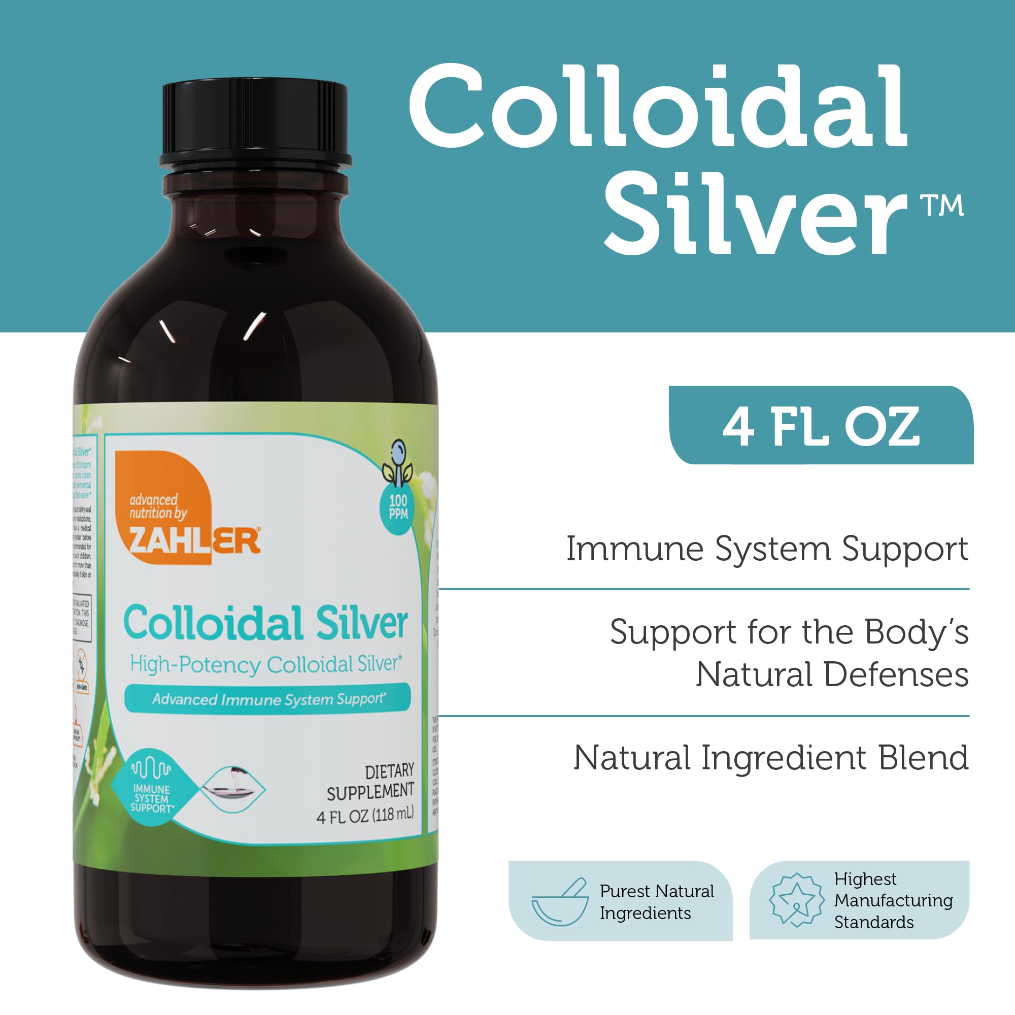 Gouttes Zahler Argent Colloidal, administration rapide pour une routine bien-être.