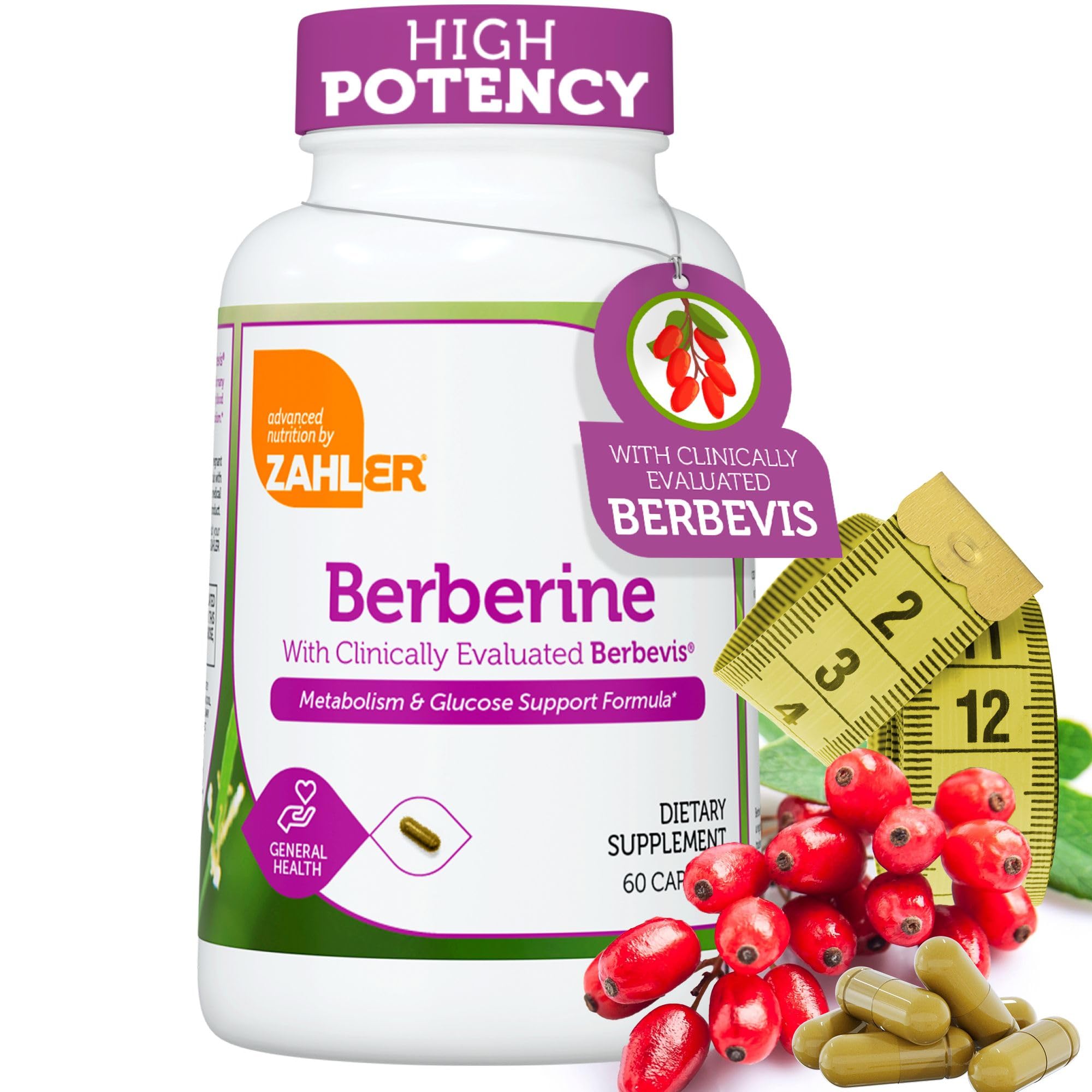 Zahler Berberine: flacon avec absorption améliorée.