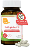 BioDophilus25 de Zahler, bouteille de 60 capsules, soutien digestif quotidien.