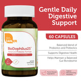 BioDophilus25, capsules probiotiques, dose quotidienne flexible pour votre confort intestinal.