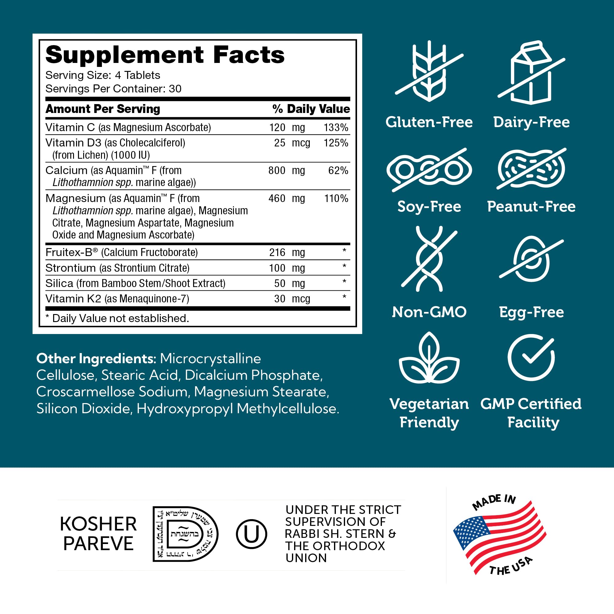 Zahler Bonefactor – Certification kosher, formule végétarienne et sans allergènes majeurs