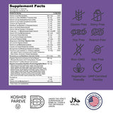 Emballage certifié casher, Zahler Brainfood, compatible végane et sans allergènes.