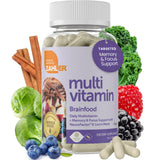 Zahler Brainfood Multivitamine, bouteille prête à l'emploi, soutien potentiel mémoire et énergie mentale.