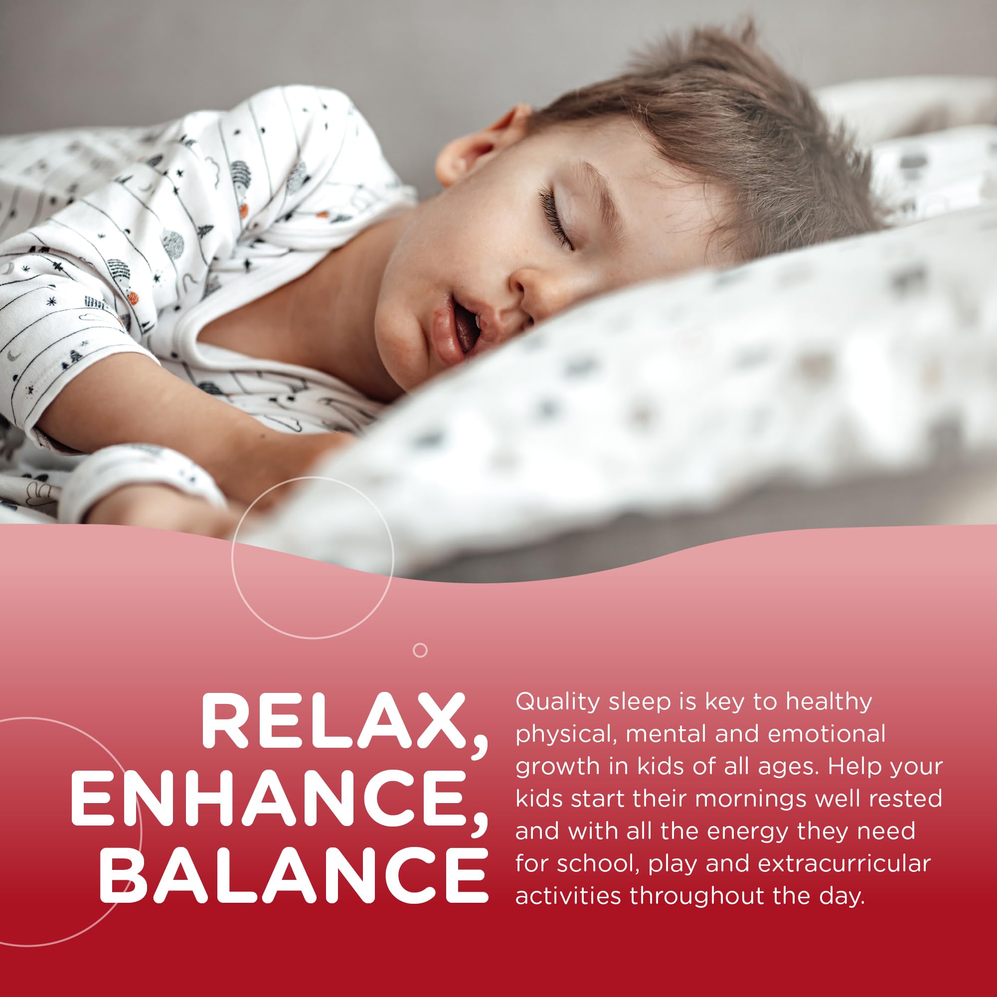 Gommes Zahler Chapitre One Sommeil adaptées enfants et adultes pour des nuits plus calmes.