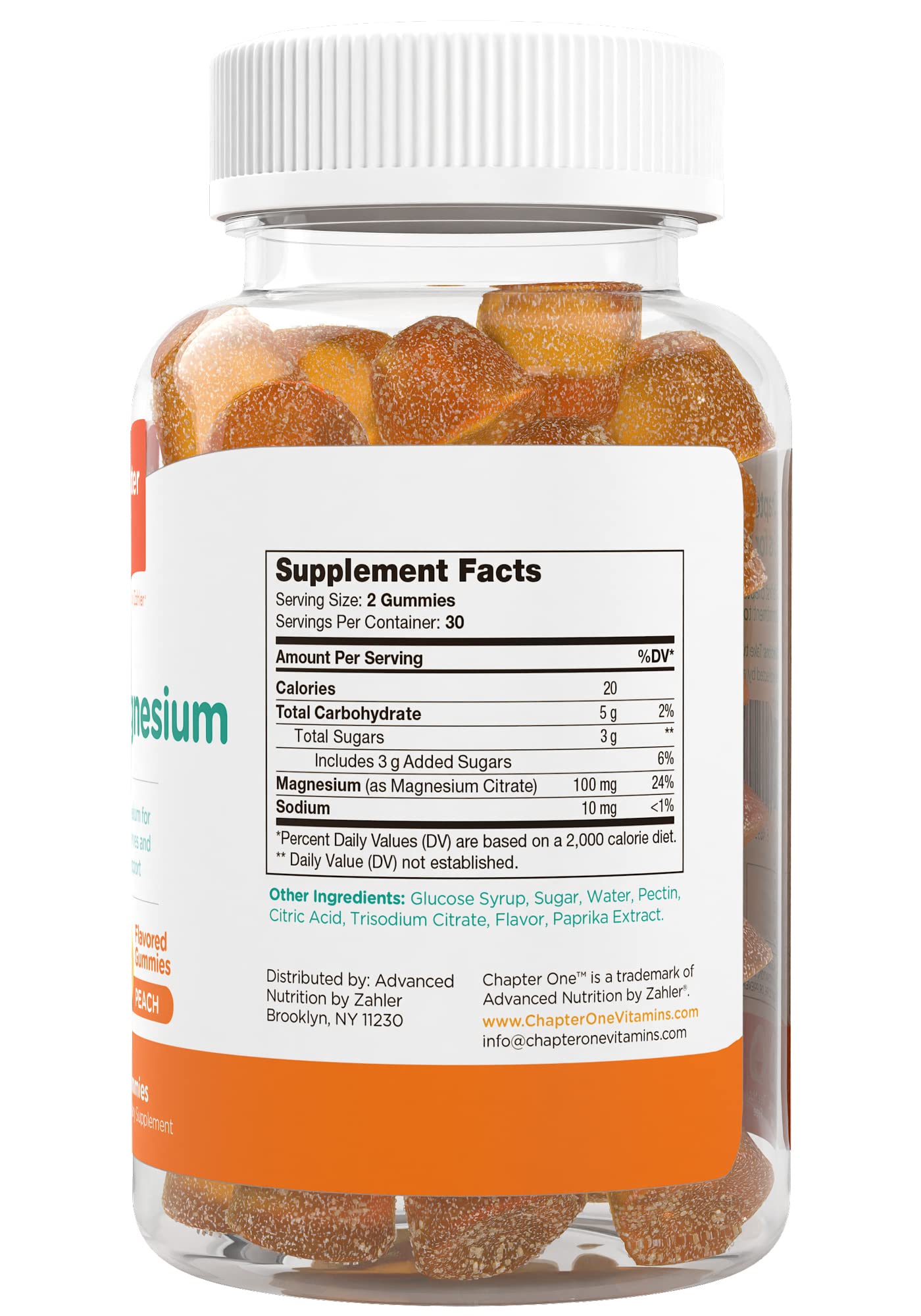 Zahler Chapter One Magnésium Gummies pour enfants, prise facile après l’école.