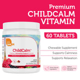 Tablettes à mâcher ChildCalm, couleur fruit punch et texture plaisante pour les enfants.