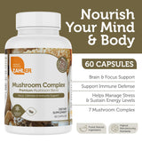 Zahler complexe de champignons: capsules prêtes à l'emploi et usage quotidien.