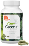Zahler Core Greens – bouteille et capsules, soutien nutritionnel quotidien.