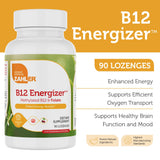Zahler Energizer B12 méthylée et folate, formulation double énergie