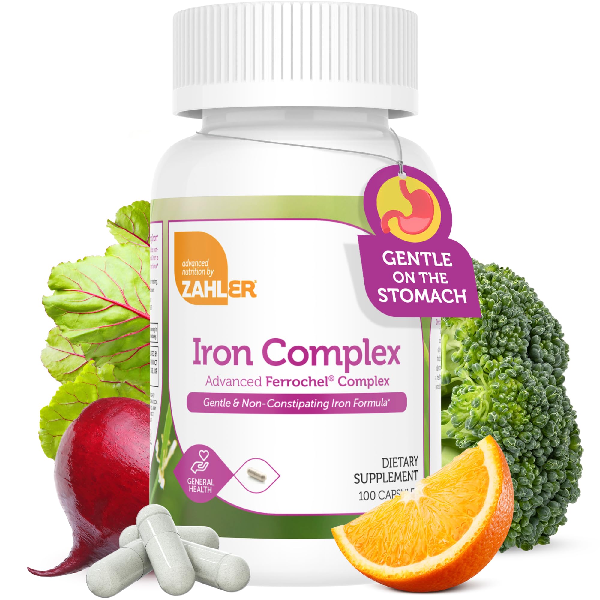 Zahler Fer Complexe bouteille: formulation optimisée pour l’absorption et l’énergie.