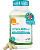Zahler Immune Defense – ingrédients clés: feuilles d’olivier, propolis, extrait de pin.