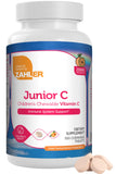 Gomme Zahler Junior C Advanced au goût orange dans une boîte, soutien potentiel de l'immunité.