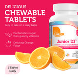Bouteille Zahler Junior D3, pratique pour administration quotidienne.