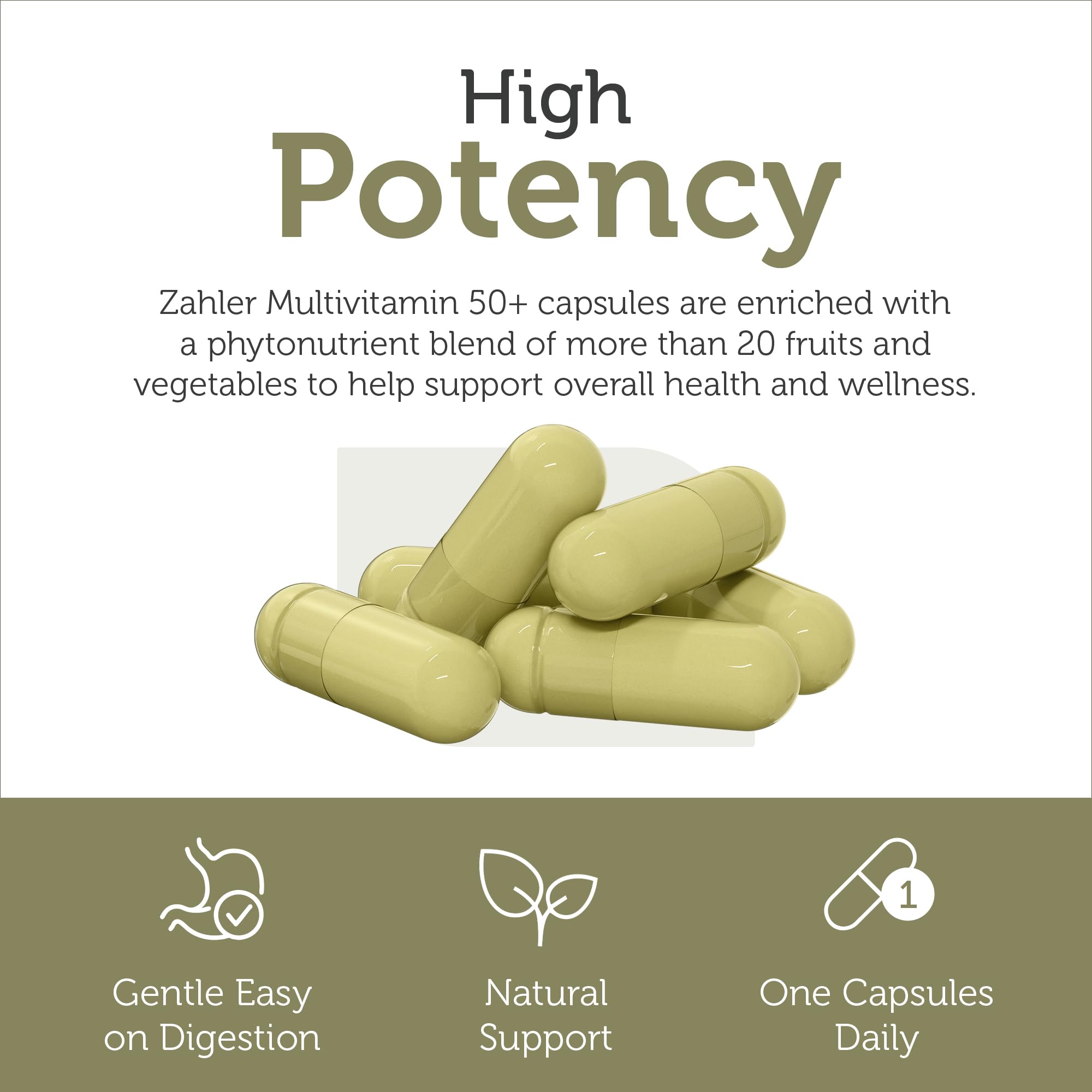 Les gélules Zahler Multivitamin 50+ s'intègrent à votre routine matinale.