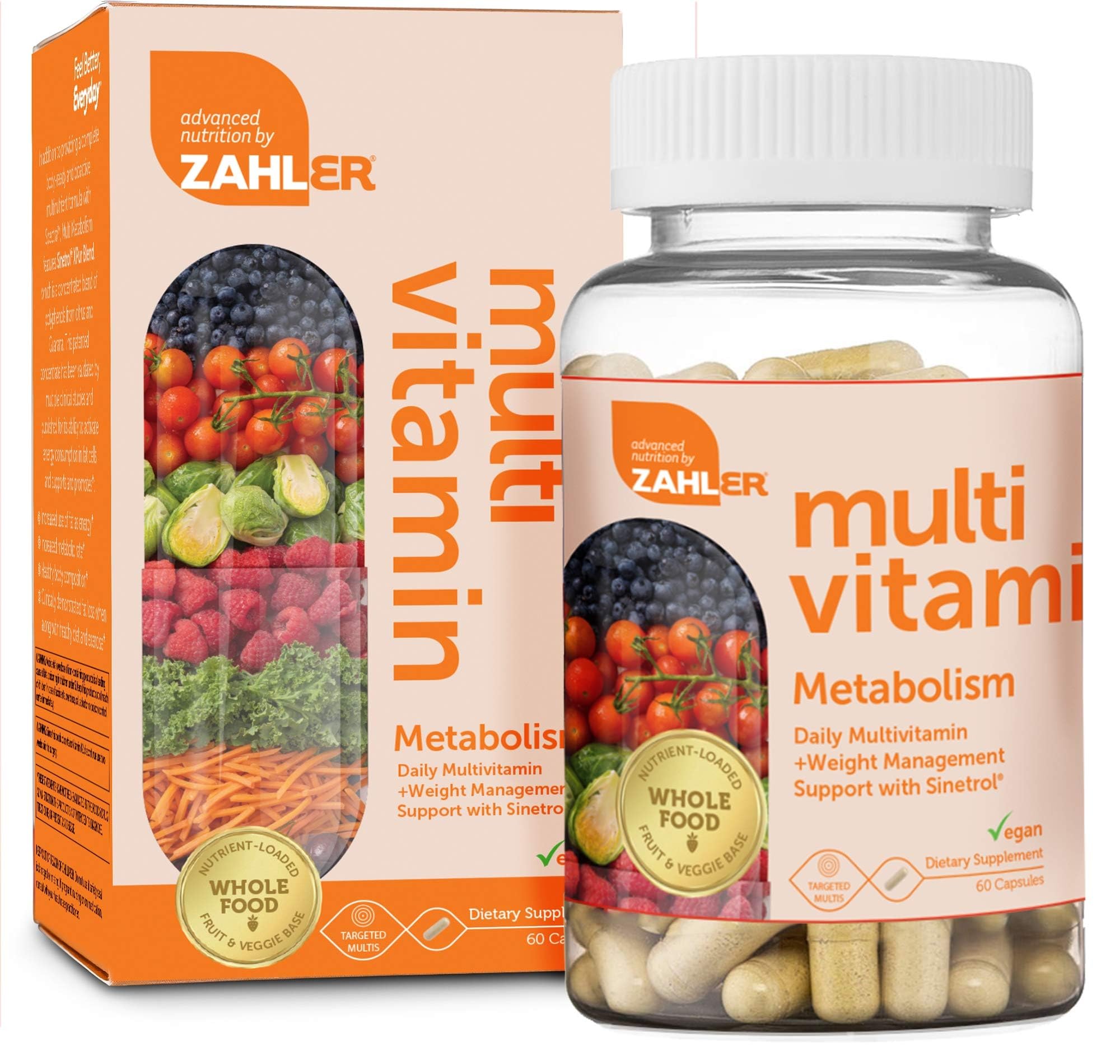 Zahler Multivitamine Métabolisme flacon pour énergie quotidienne et absorption optimisée