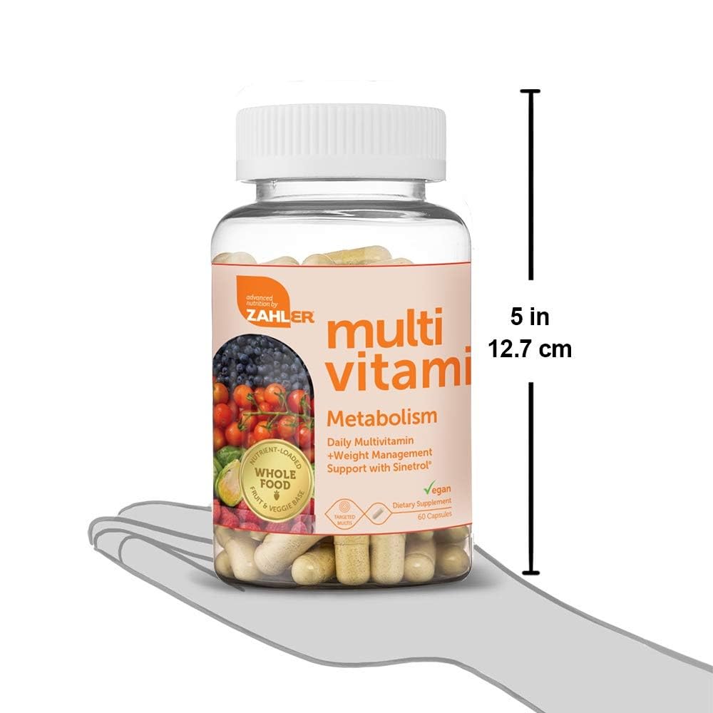 Zahler Multivitamine Métabolisme tableau nutritionnel clair sur l’emballage