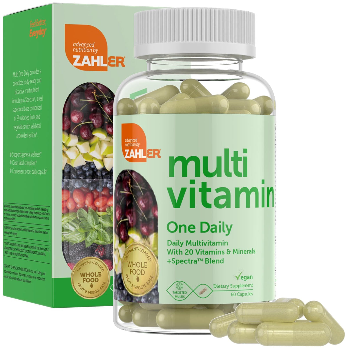 Zahler One Daily – emballage clair facilitant la routine quotidienne.