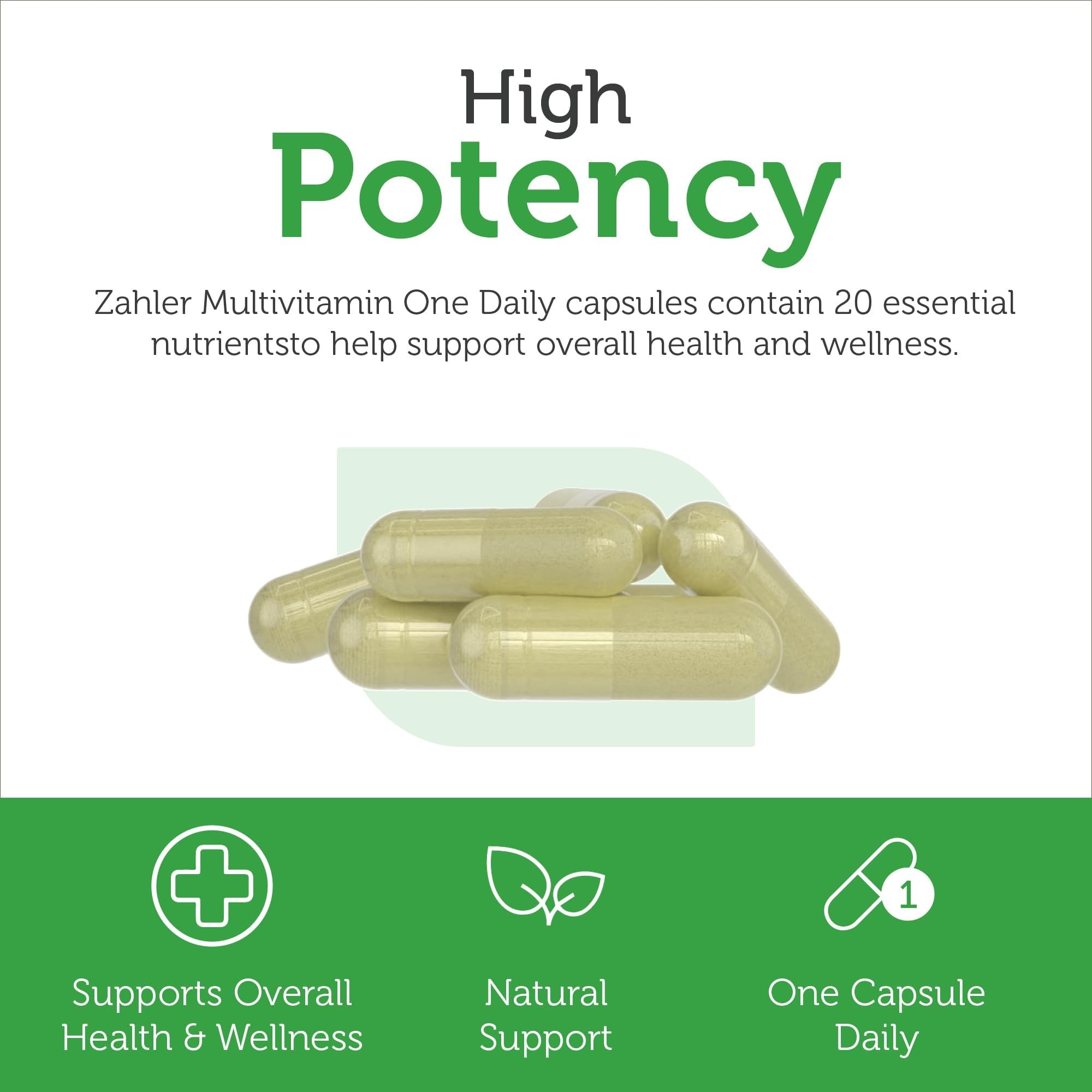 Zahler One Daily – ingrédients de qualité favorisant l’absorption optimale.