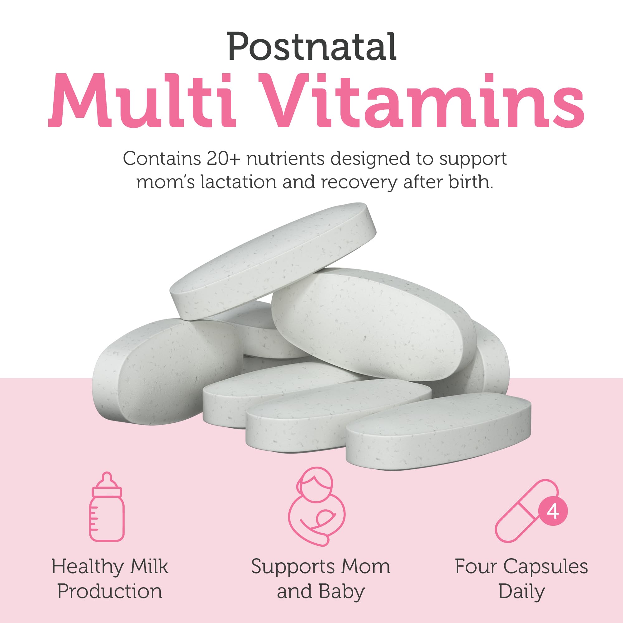 Zahler Postnatal Flow ingrédients sans produits laitiers