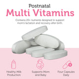 Zahler Postnatal Flow ingrédients sans produits laitiers