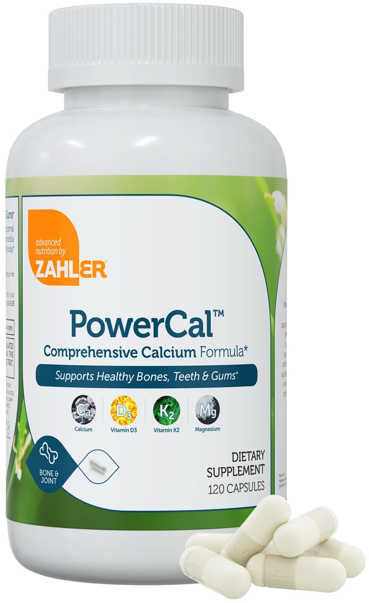 PowerCal Zahler : gélules dans la bouteille, soutien des os et mobilité.