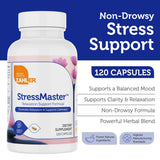 Capsules Zahler StressMaster prêtes à être prises pour une détente quotidienne.