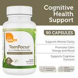 Capsules Zahler TeenFocus ouvertes, texture naturelle et prise simple.