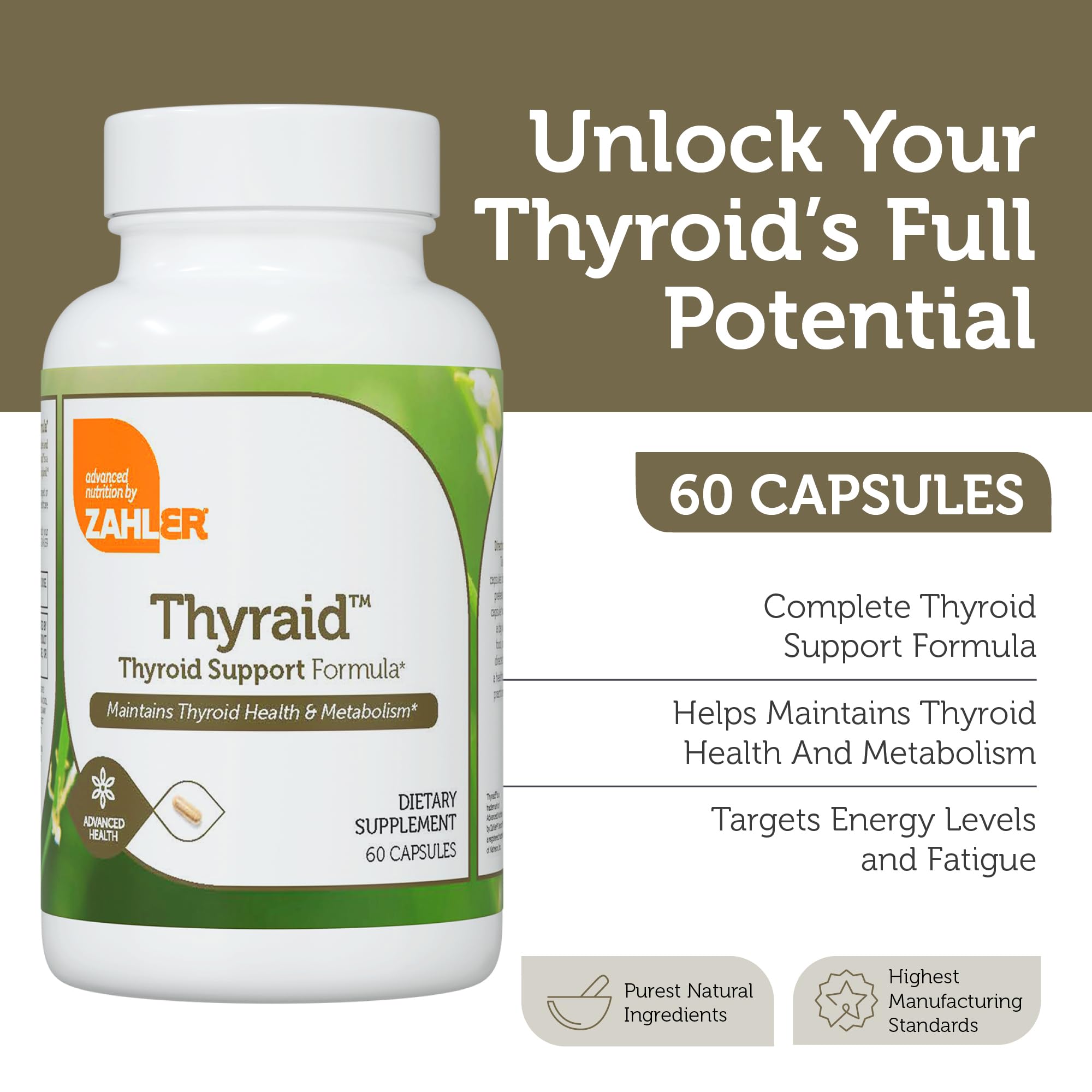 Comprimés Zahler Thyraid: dosage simple pour une routine régulière.