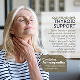 Ingrédients Zahler Thyraid: iode, zinc et ashwagandha pour soutenir le métabolisme.