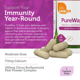 Zahler vitamine C avec bioflavonoïdes — action antioxydante naturelle et soutien immunitaire potentiel.