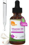 Zahler Vitamine D3 liquide: bouteille et pipette, dosage pratique.
