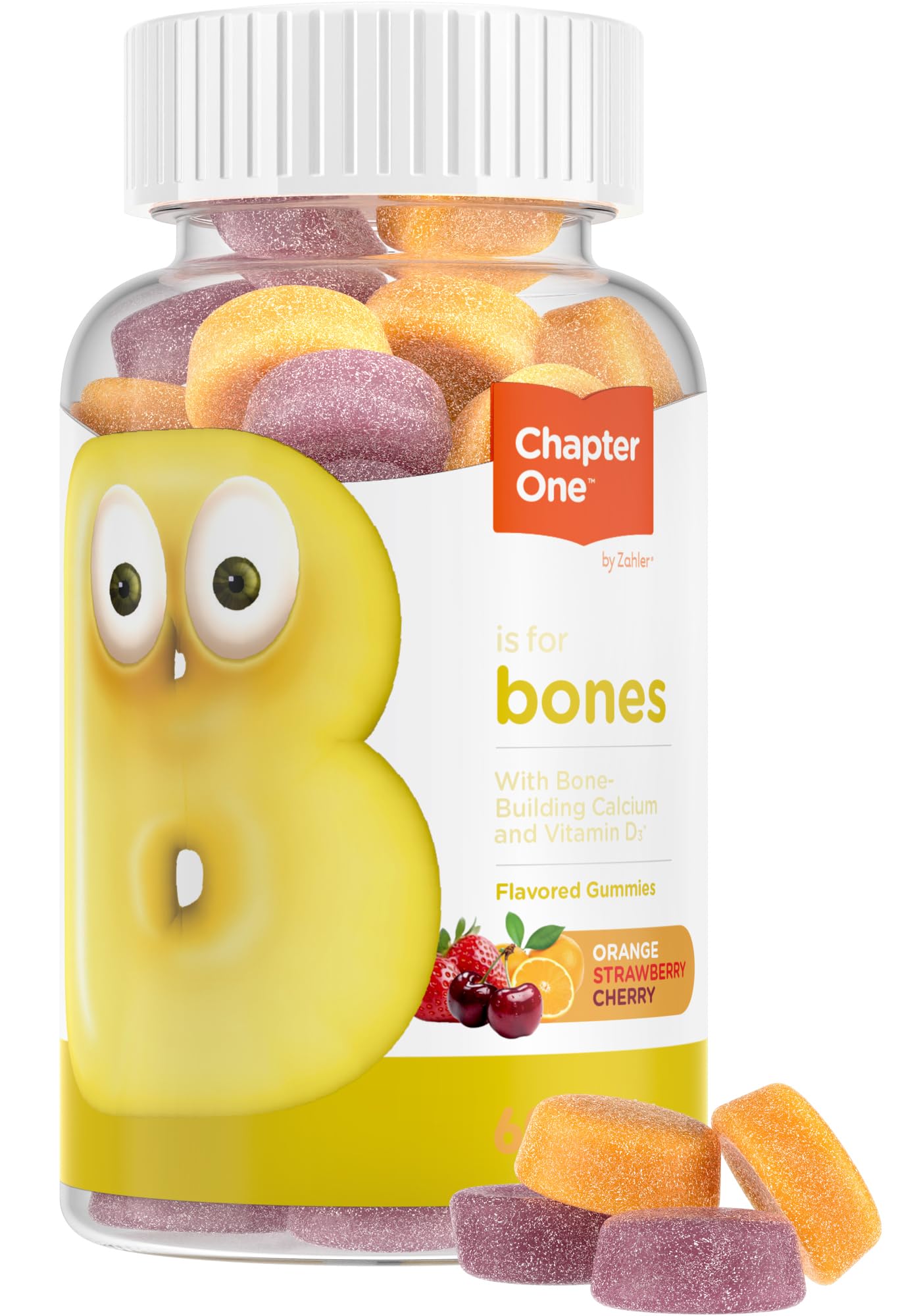 Zahler Yummy Enfants Calcium Gummies — bouteille, soutien potentiel à une routine quotidienne de calcium.