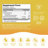 Zahler Yummy Enfants Calcium Gummies — logo Non-OGM affiché pour choix éclairé.