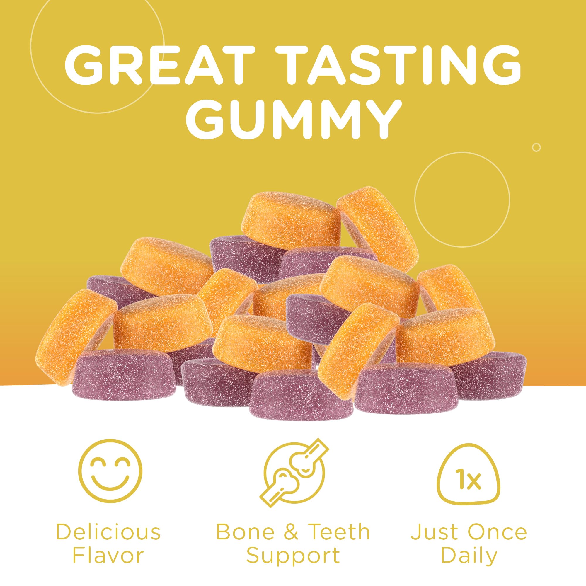 Zahler Yummy Enfants Calcium Gummies — sans gluten, formulation adaptée à divers régimes.