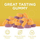 Zahler Yummy Enfants Calcium Gummies — sans gluten, formulation adaptée à divers régimes.
