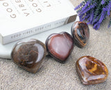 ZAICUS Cœur en quartz rose inclus, idéal comme cadeau attentionné.