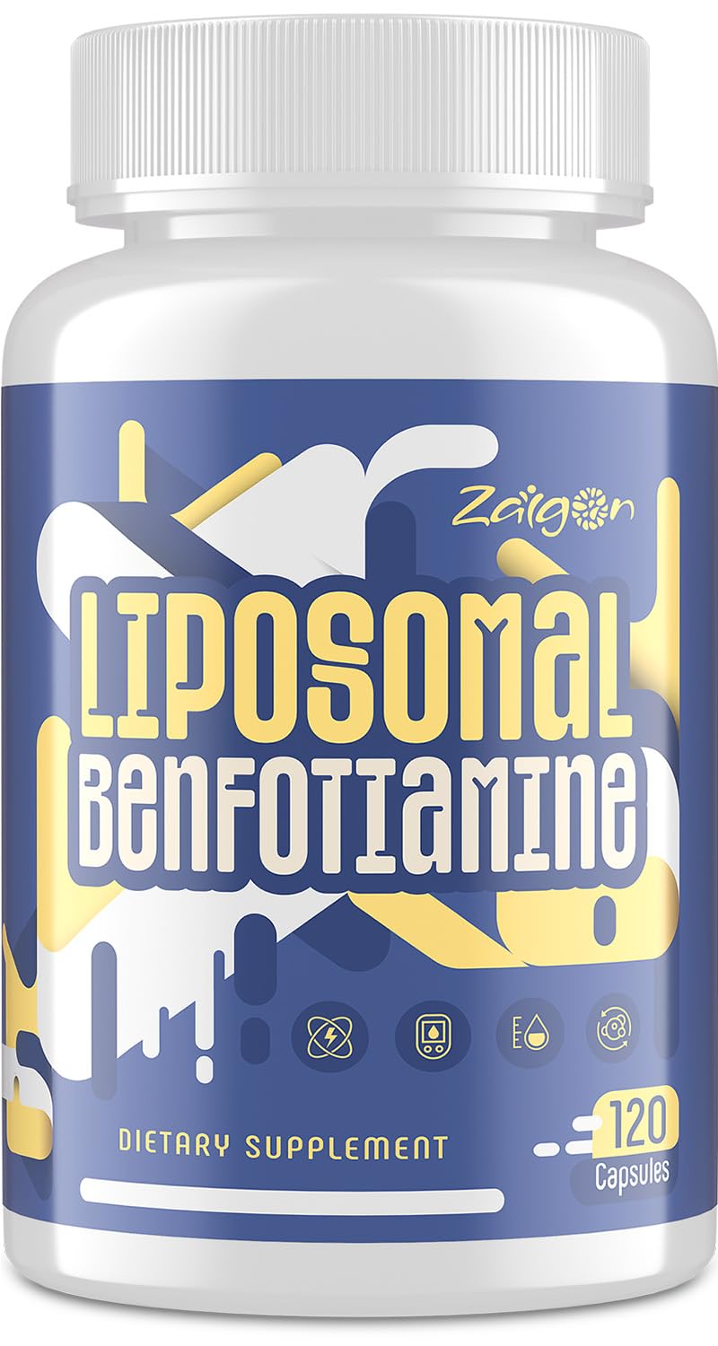 Zaigon Benfotiamine en bouteille vegan pour énergie durable.