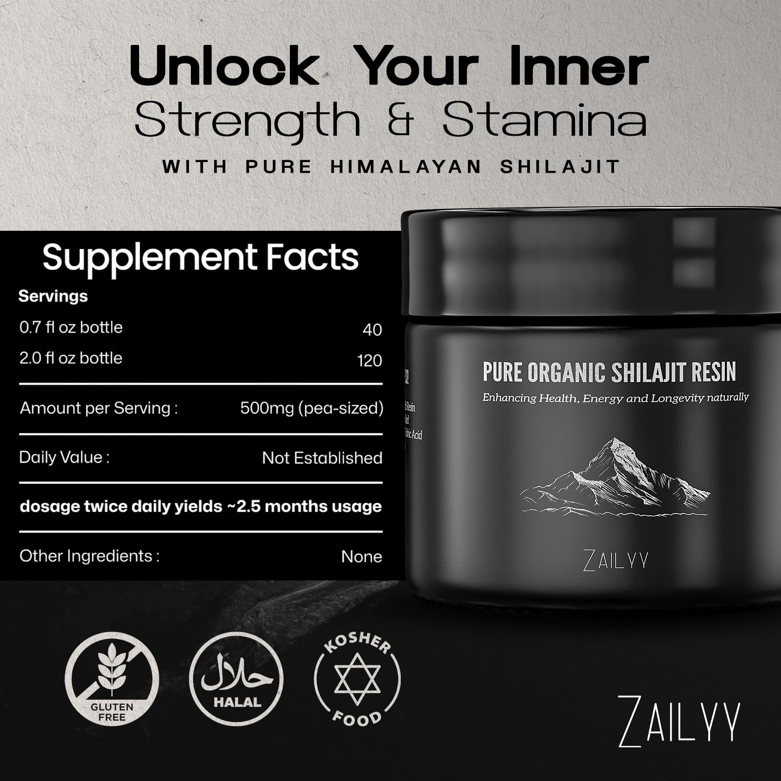 Paysage naturel des montagnes évoquant ZAILYY Shilajit résine.