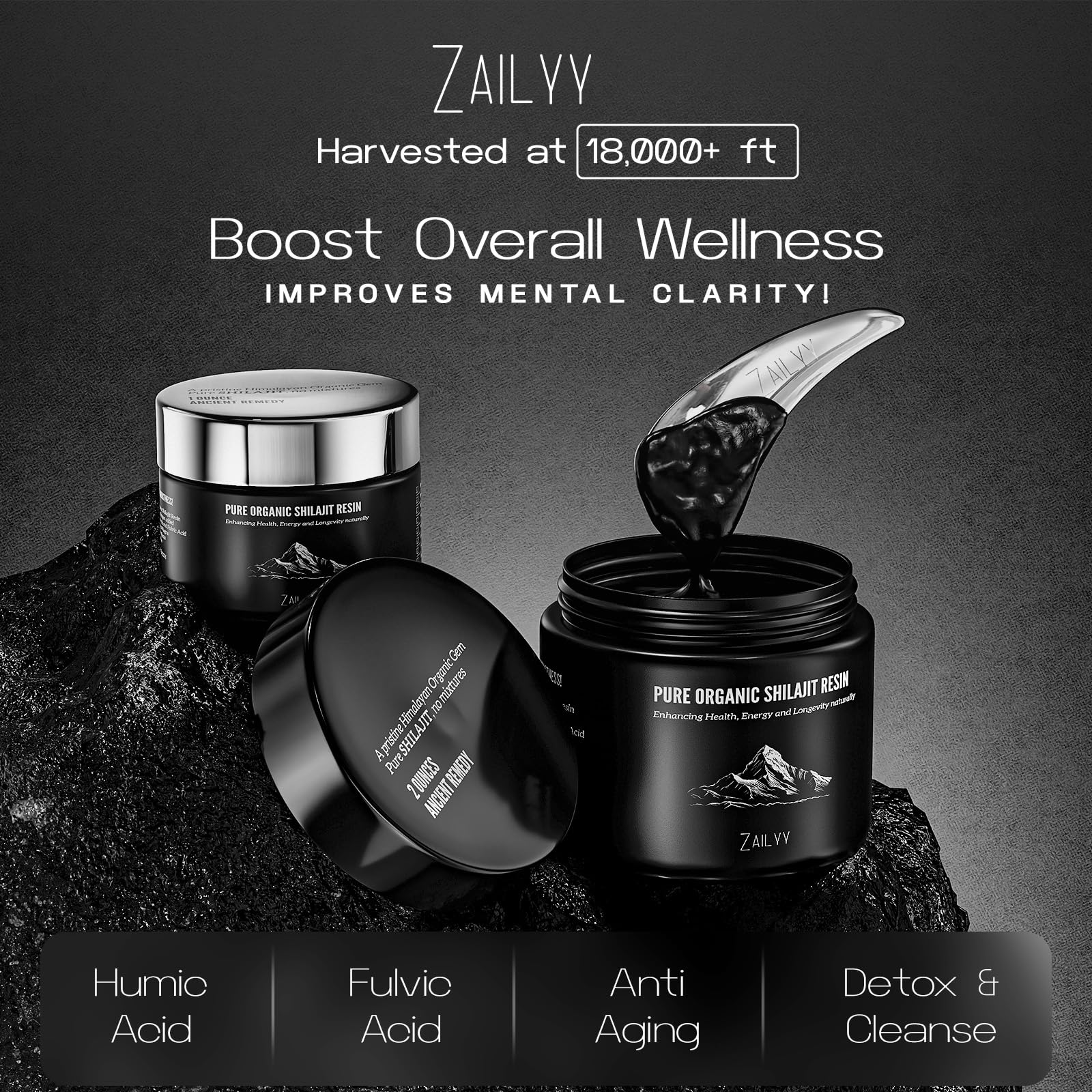Rapport de laboratoire ZAILYY Shilajit résine, transparence et qualité.