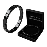 ZAIREG bracelet hematite homme, gros plan des perles, énergie et vitalité quotidiennes.